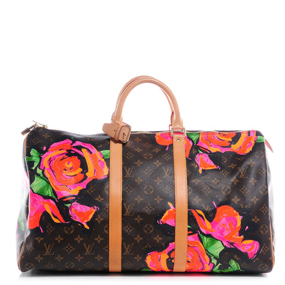Louis Vuitton Monogram Roses Keepall 50 1 of 7