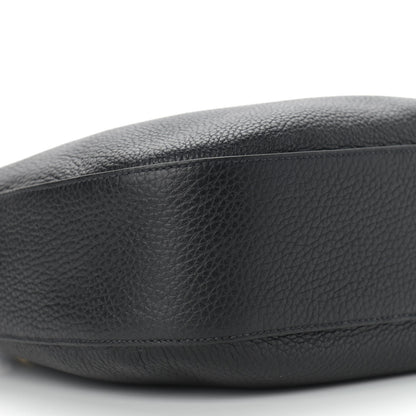 Prada Vitello Phenix Zippered Messenger Hobo Black 9 of 10