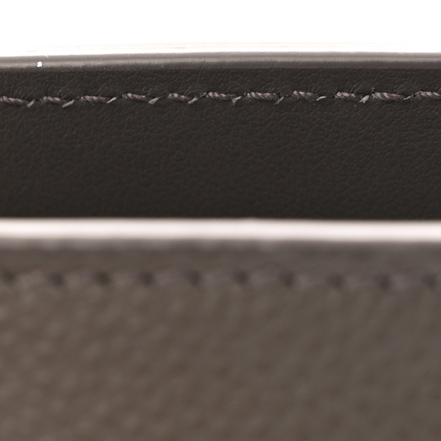 Grained Calfskin Baby Sac De Jour Fog