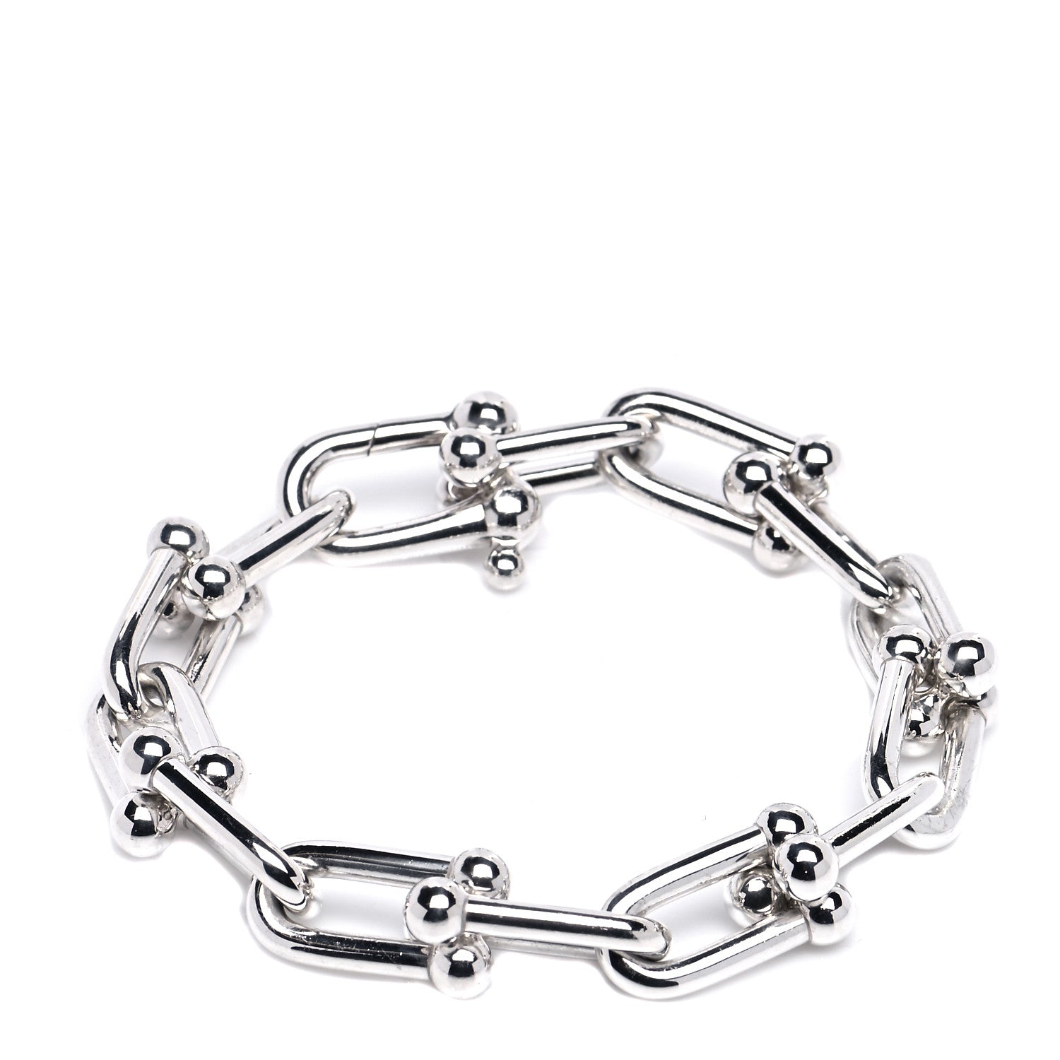 Tiffany Sterling Silver Large HardWear Link Bracelet 1 of 5