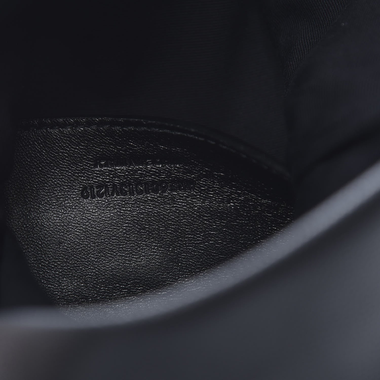 Saint Laurent Grain De Poudre West Hollywood Monogram Fold Over Clutch Black 7 of 7