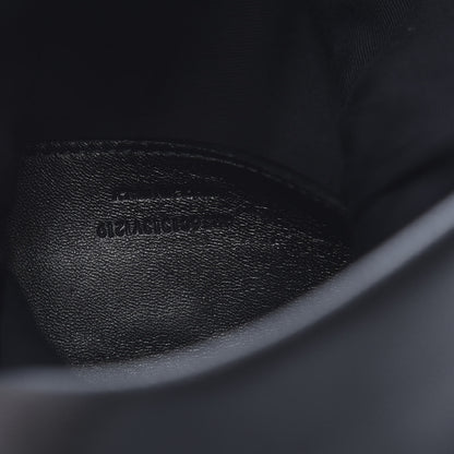 Saint Laurent Grain De Poudre West Hollywood Monogram Fold Over Clutch Black 7 of 7
