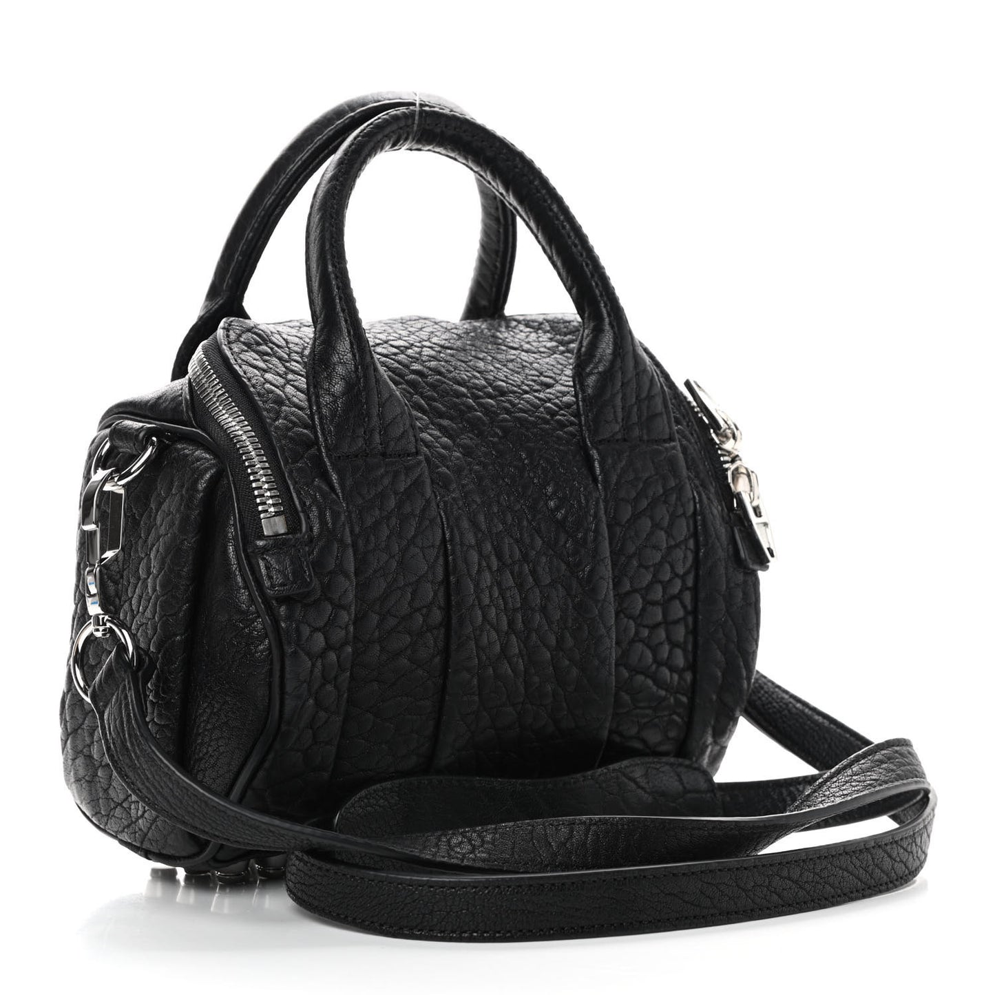 Pebbled Lambskin Mini Rockie Black Rhodium Hardware