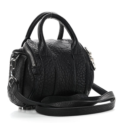 Alexander Wang Pebbled Lambskin Mini Rockie Black Rhodium Hardware 3 of 8