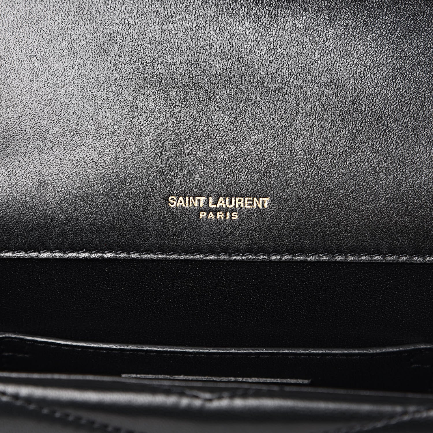 Saint Laurent Lambskin Matelasse Chevron Monogram Small Sulpice Bag Black 8 of 12