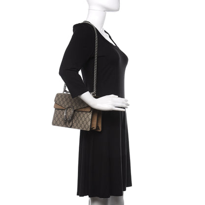 Gucci GG Supreme Monogram Small Dionysus Shoulder Bag Taupe 2 of 19