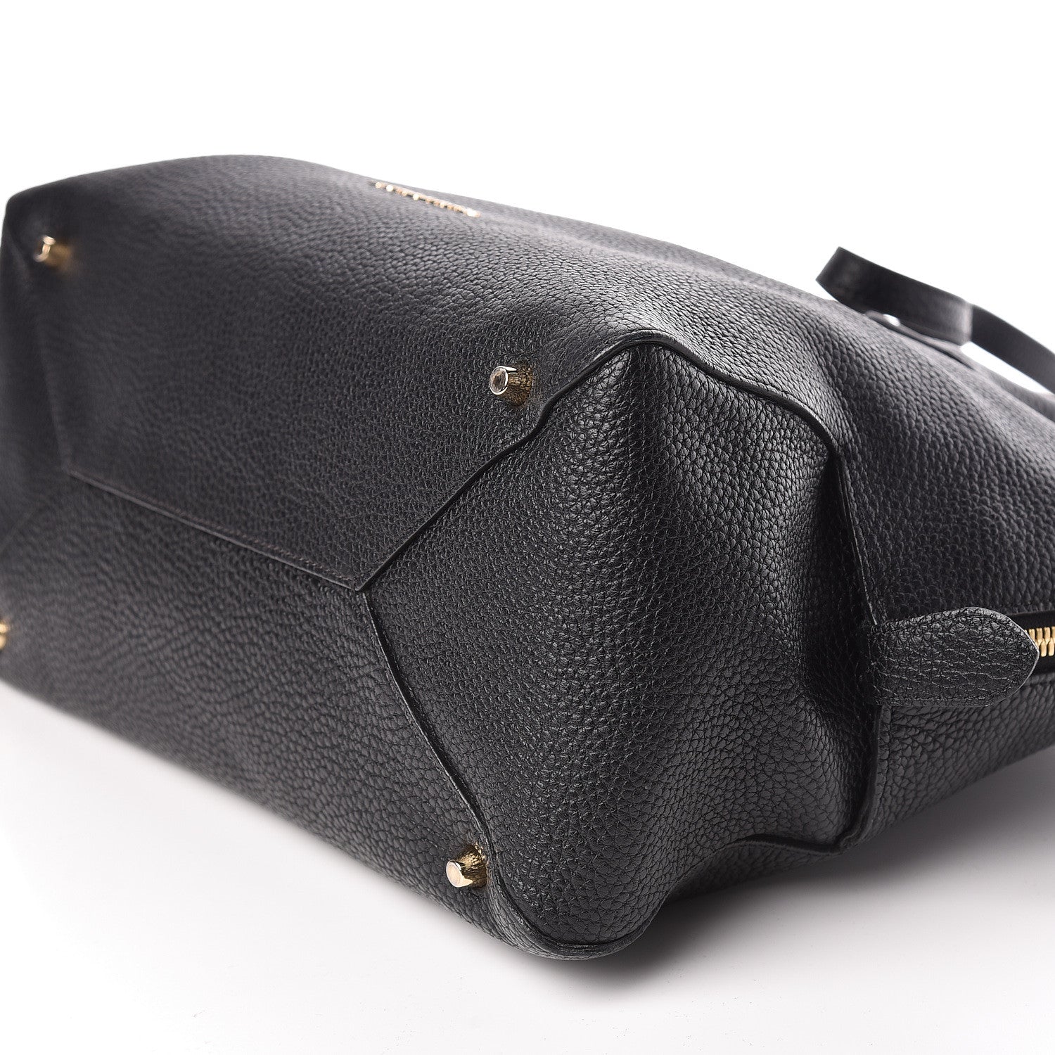 Burberry London Grainy Calfskin Medium Greenwood Bowling Bag Black 9 of 10