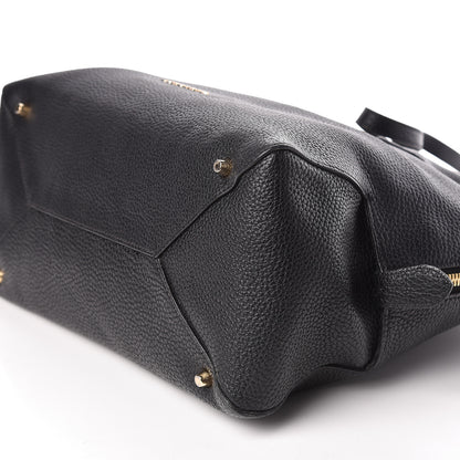 Burberry London Grainy Calfskin Medium Greenwood Bowling Bag Black 9 of 10