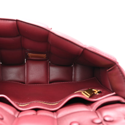 Bottega Veneta Lambskin Maxi Intreccio Padded Chain Cassette Crossbody Bag  Barolo 5 of 9