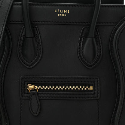 Celine Smooth Calfskin Nano Luggage Black 8 of 14