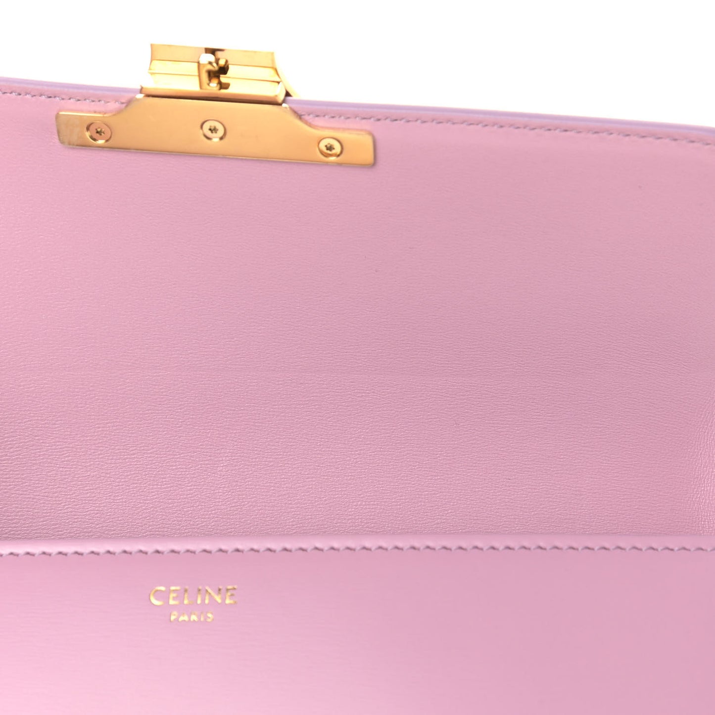 Shiny Calfskin Triomphe Shoulder Bag Rose Quartz