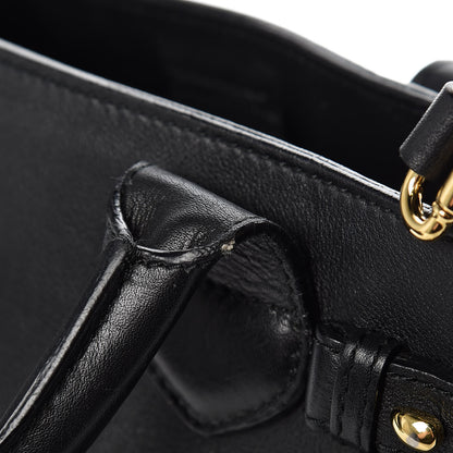 Burberry Smooth Calfskin House Check Baby Banner Tote Black 19 of 22