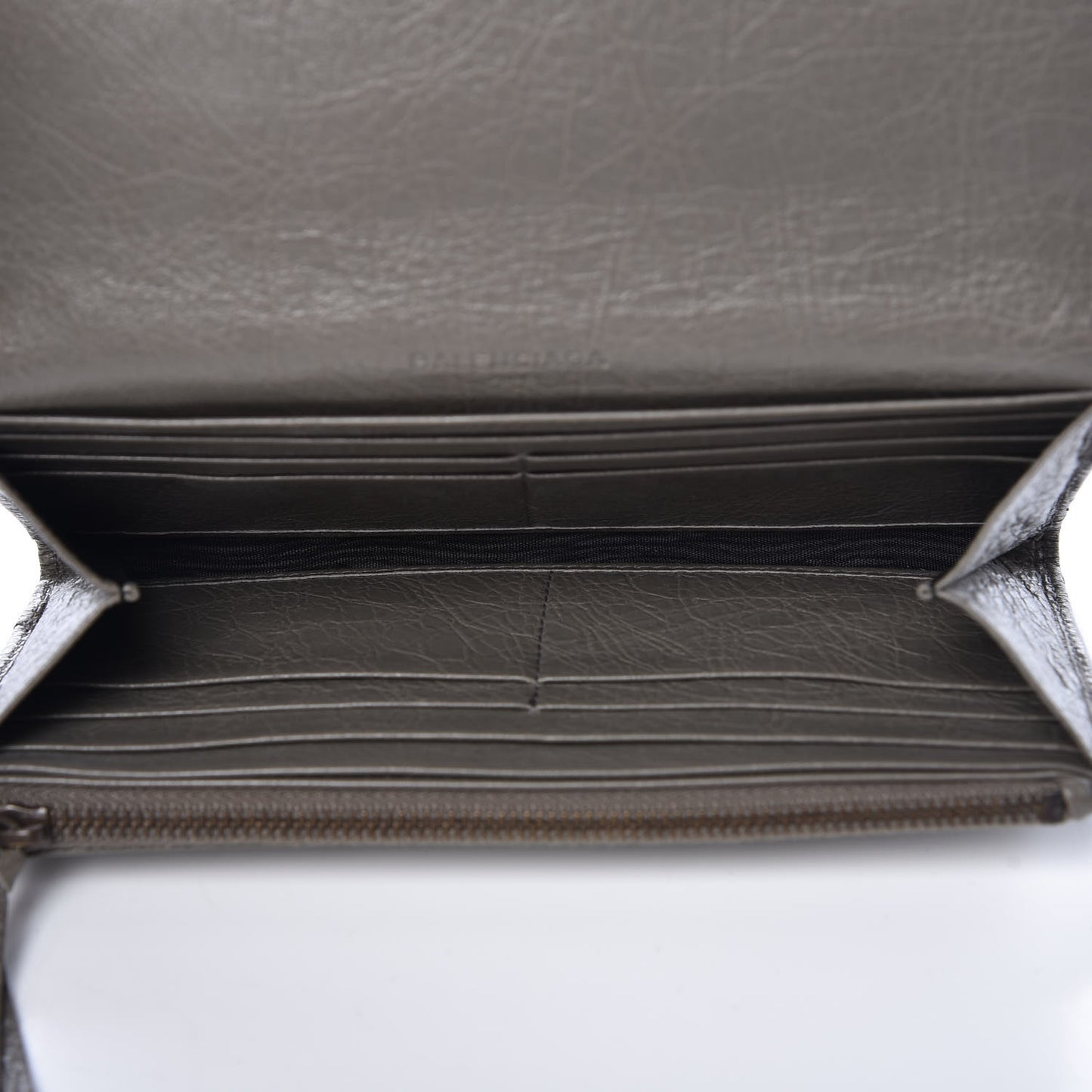 Agneau Classic Hardware Money Wallet Beige Liege