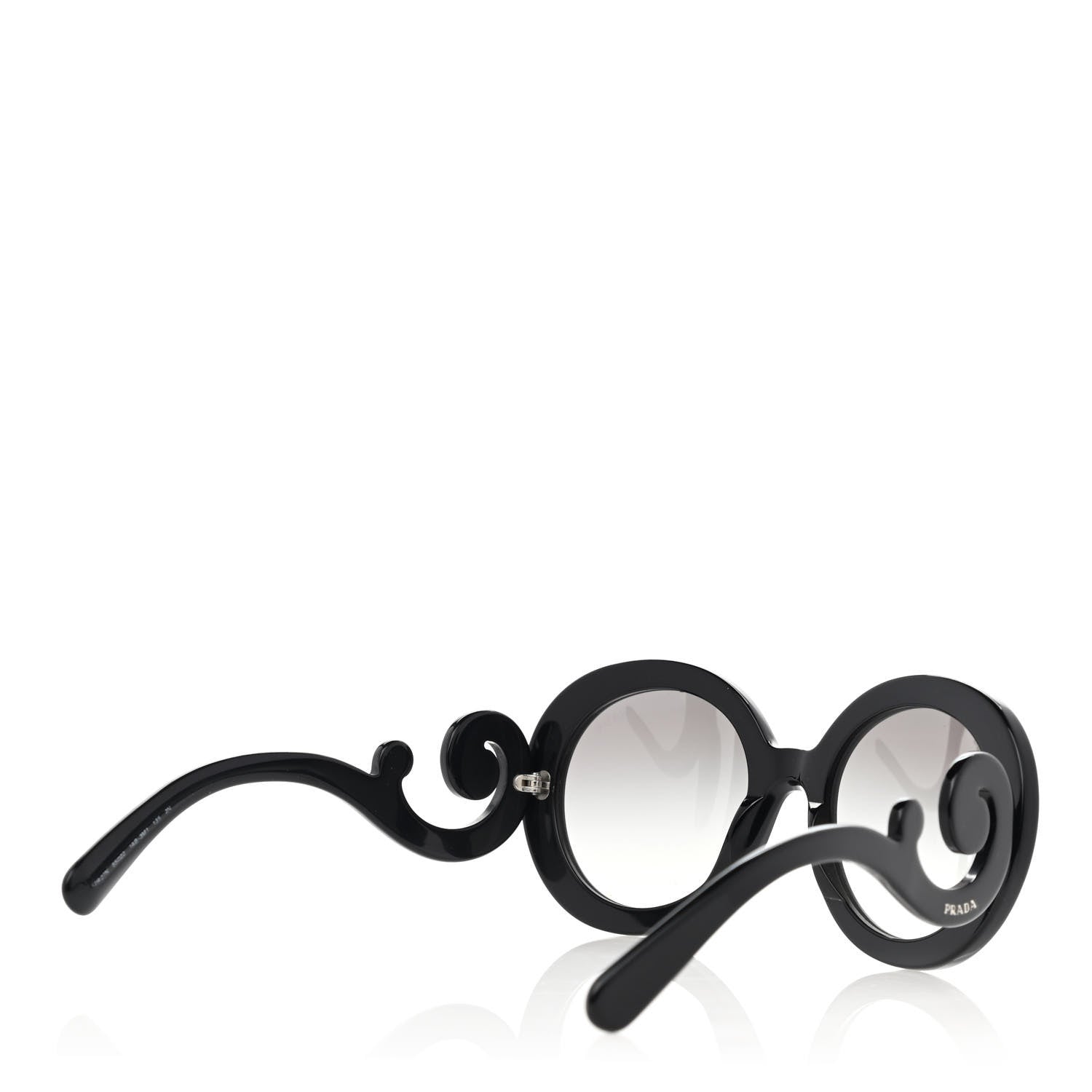 Prada Baroque Sunglasses SPR 27N Black 4 of 6