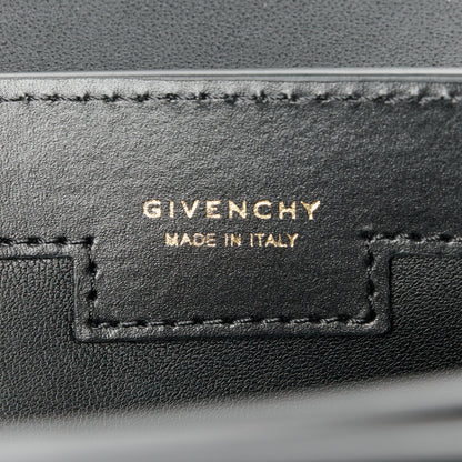 Givenchy Canvas Embroidered Medium 4G Woven Chain Shoulder Bag Black 8 of 12