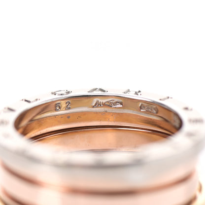 Bulgari 18K Rose White Yellow Gold B.Zero1 Three-Band Ring 52 6 5 of 6