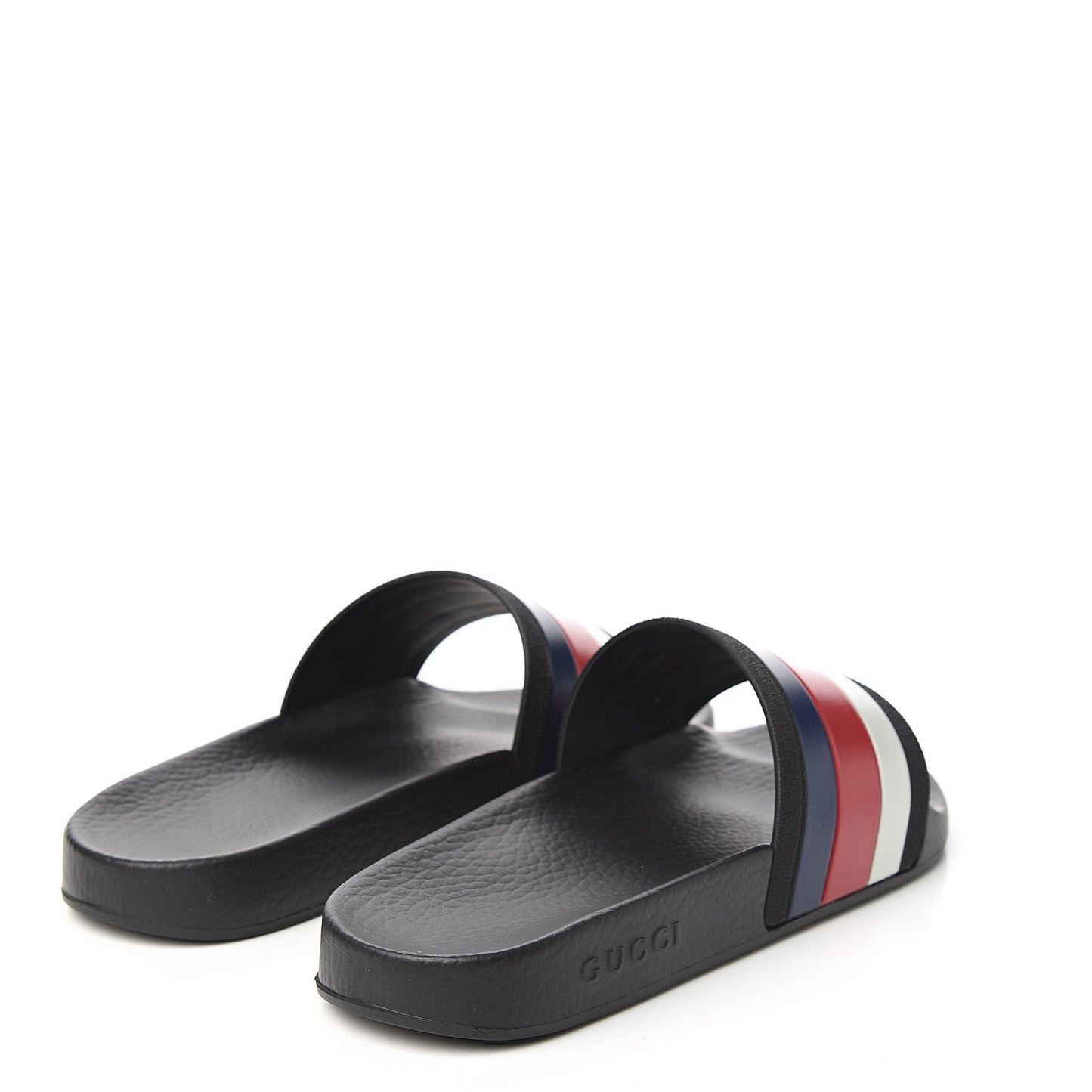 Rubber Web Mens Pool Slide Sandals 6 Black Mystic White Hibiscus Red Marine