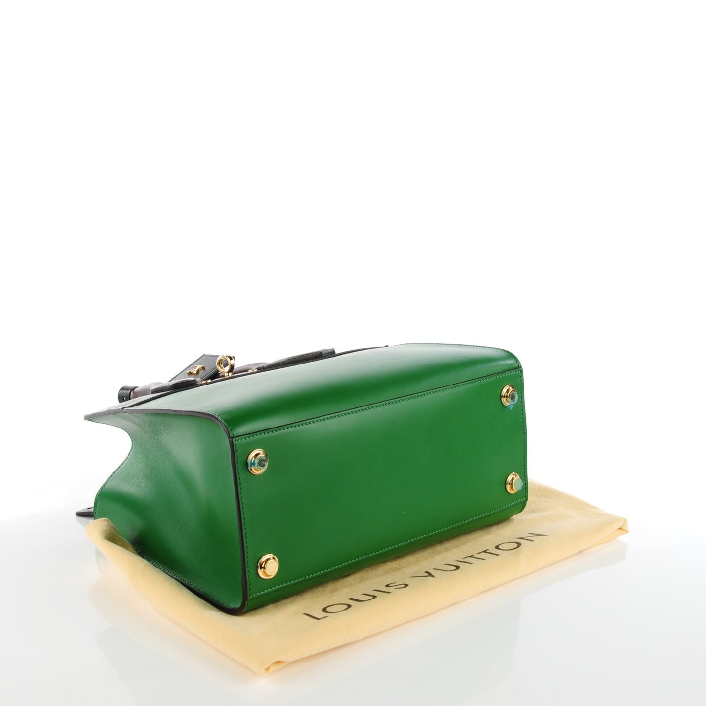 Calfskin City Steamer PM Noir Vert Acide
