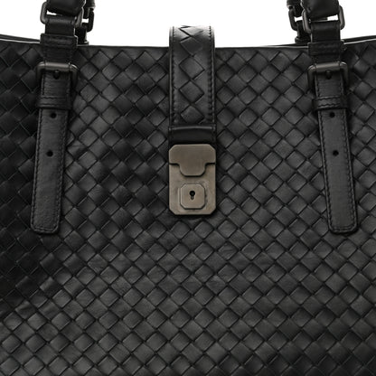 Bottega Veneta Nappa Intrecciato Medium Roma Tote Black 8 of 11