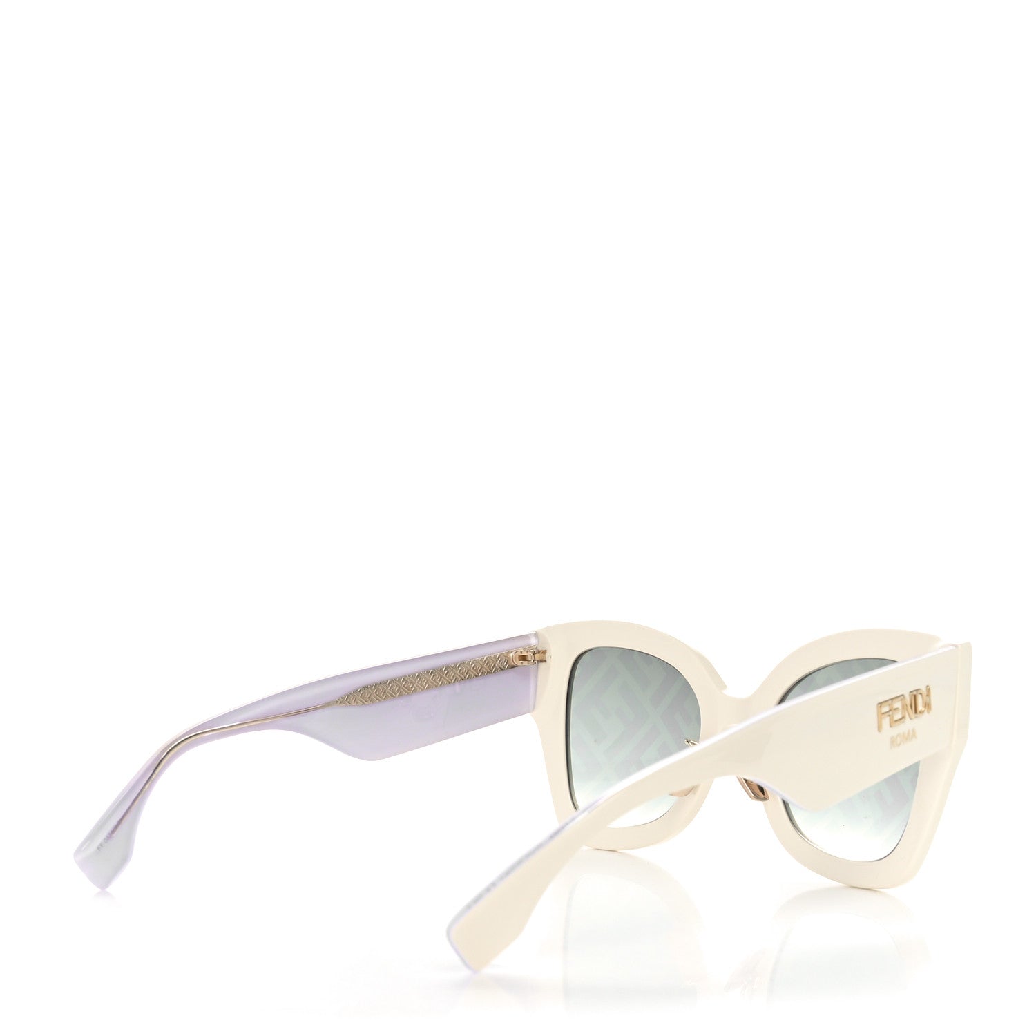 Fendi Acetate FF Sunglasses FF 0434/G/S White Gold 4 of 8