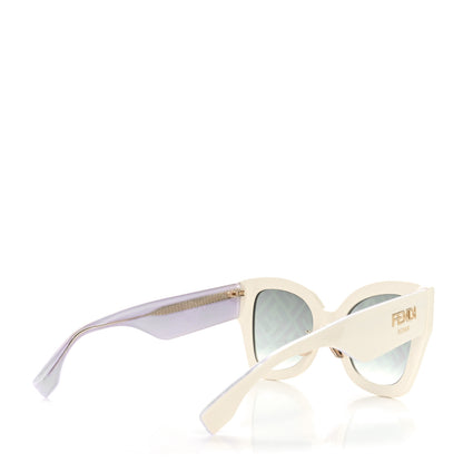 Fendi Acetate FF Sunglasses FF 0434/G/S White Gold 4 of 8