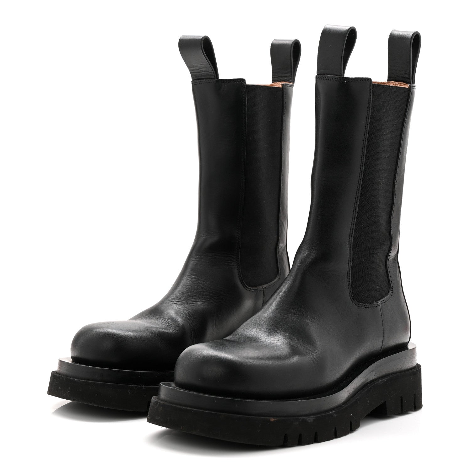 Bottega Veneta Calfskin The Lug Chelsea 55mm Boots 35.5 Black 3 of 9