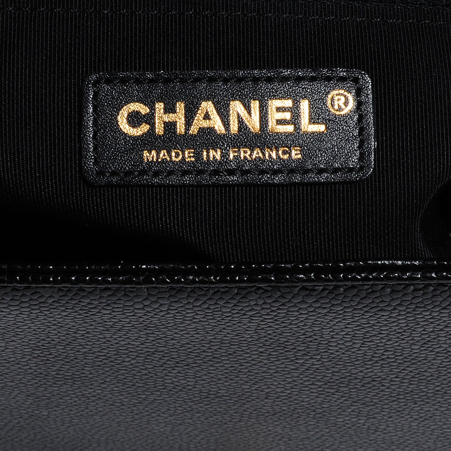 Caviar Quilted Large Boy Flap Black