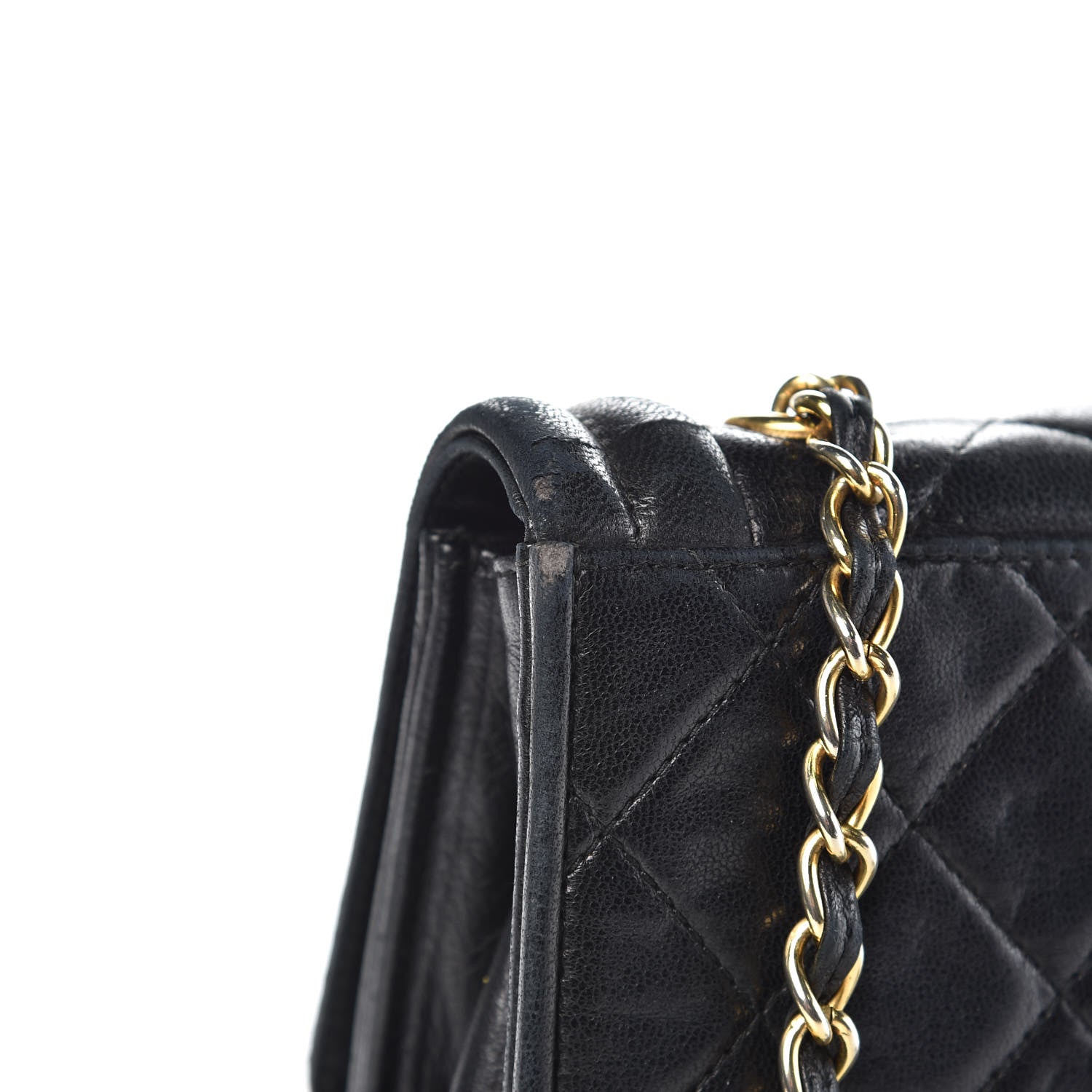 Chanel Lambskin Quilted Tassel Shoulder Flap Bag Black 10 of 15