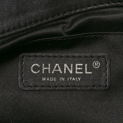 Chanel Lambskin Quilted Chanel 3 Accordion Flap Bag Black 6 of 10