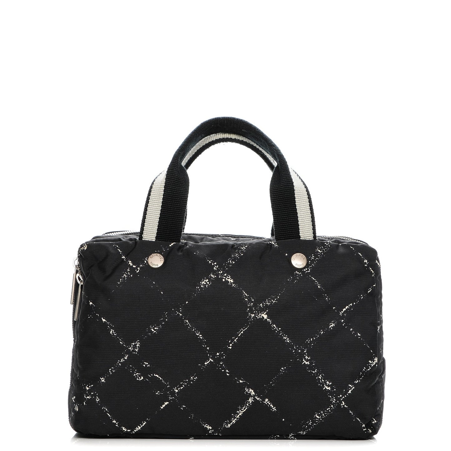 Nylon Travel Small Toiletry Tote Black