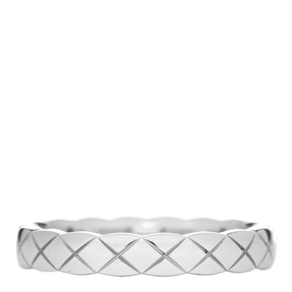 Chanel 18K White Gold Mini Coco Crush Ring 52 6 3 of 6