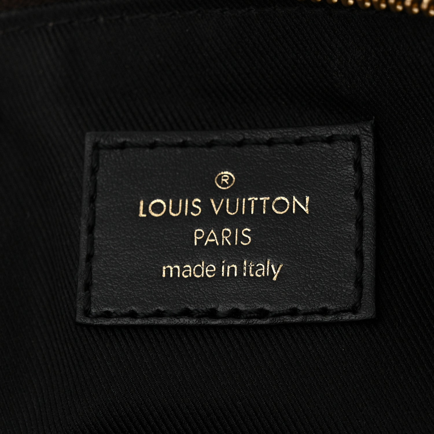 Louis Vuitton Damier Ebene Odeon Tote MM Black 6 of 9