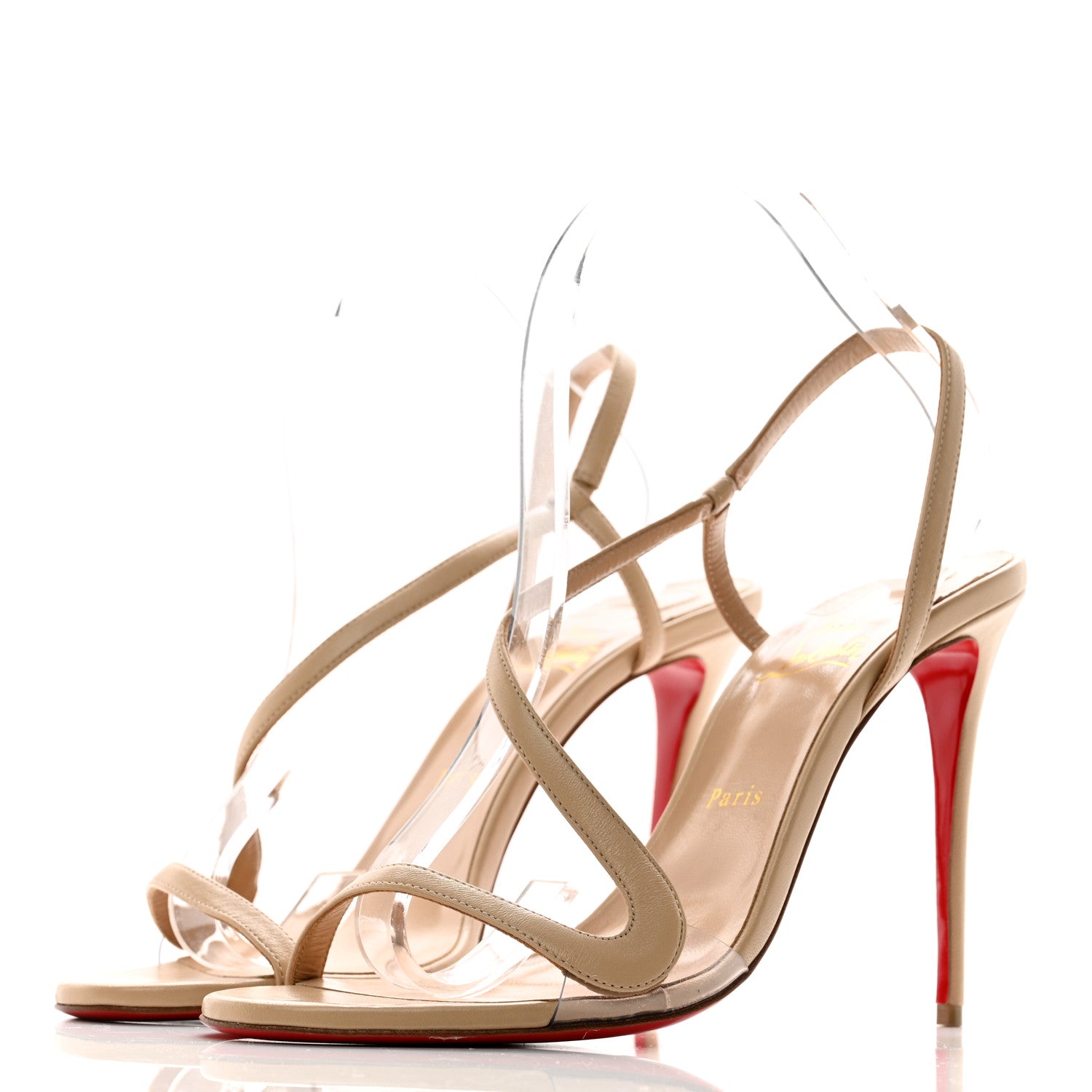 Christian Louboutin Nappa Rosalie 100 Sandals 41 Nude 3 of 10