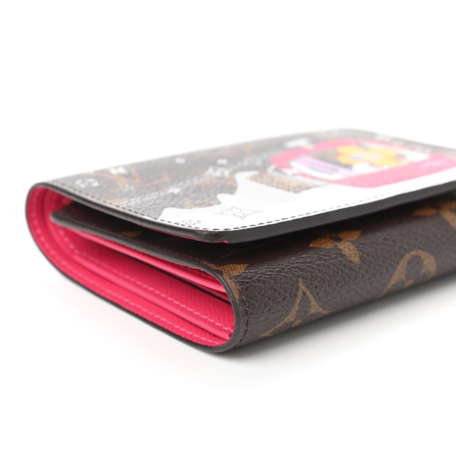 Louis Vuitton Monogram 2019 Christmas Animation Victorine Wallet Fuchsia 6 of 11