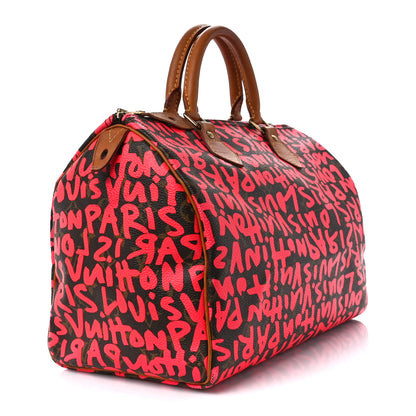 Louis Vuitton Monogram Graffiti Speedy 30 Fuchsia 3 of 11
