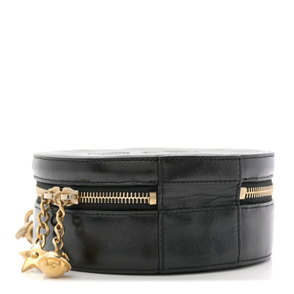 Chanel Glazed Calfskin Round As Earth Evening Bag Black 4 of 10
