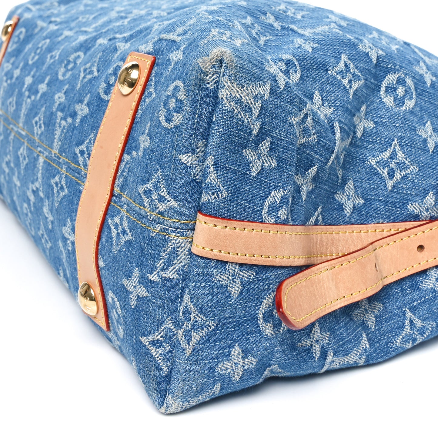 Monogram Denim CarryAll MM Blue