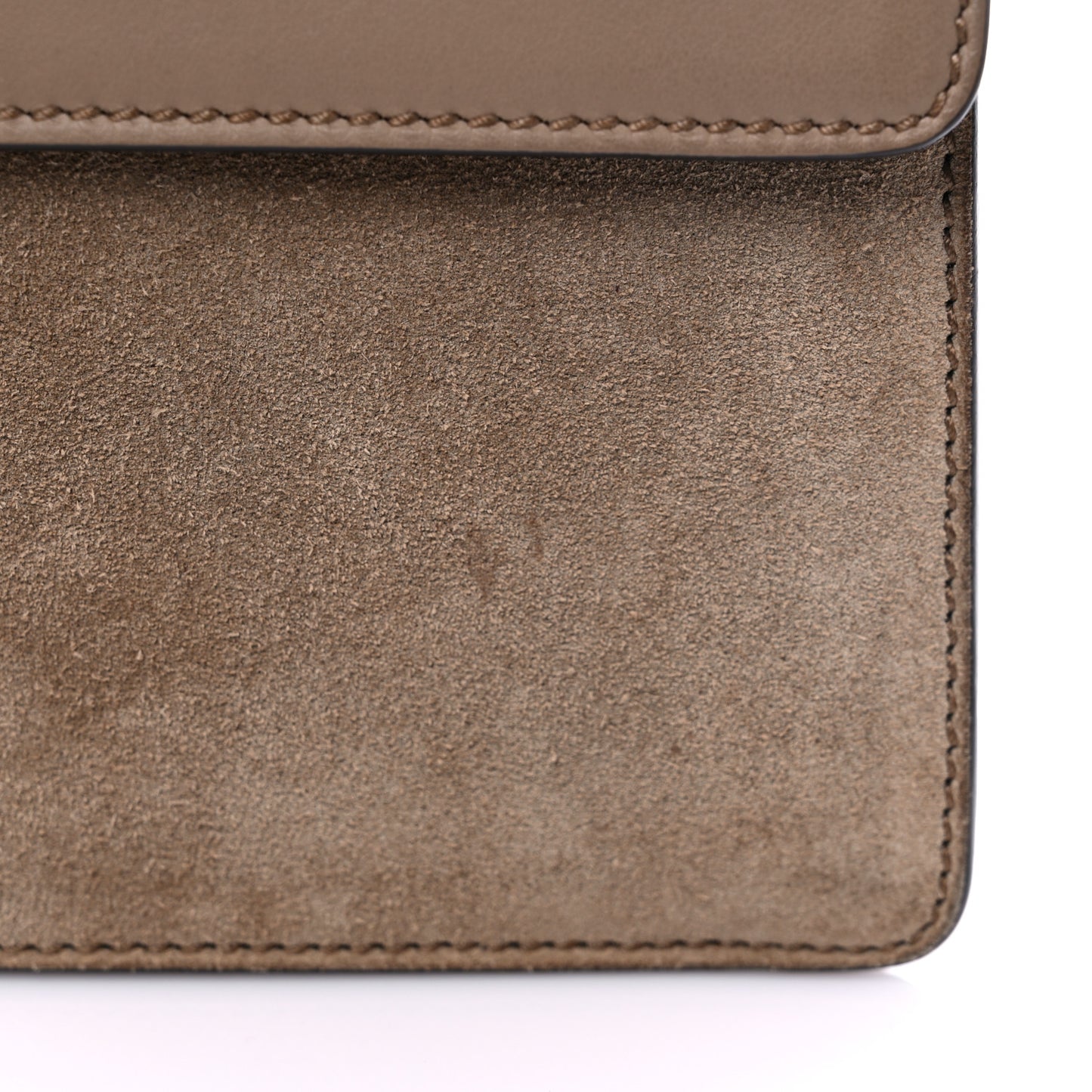 Suede Small Dionysus Shoulder Bag Taupe