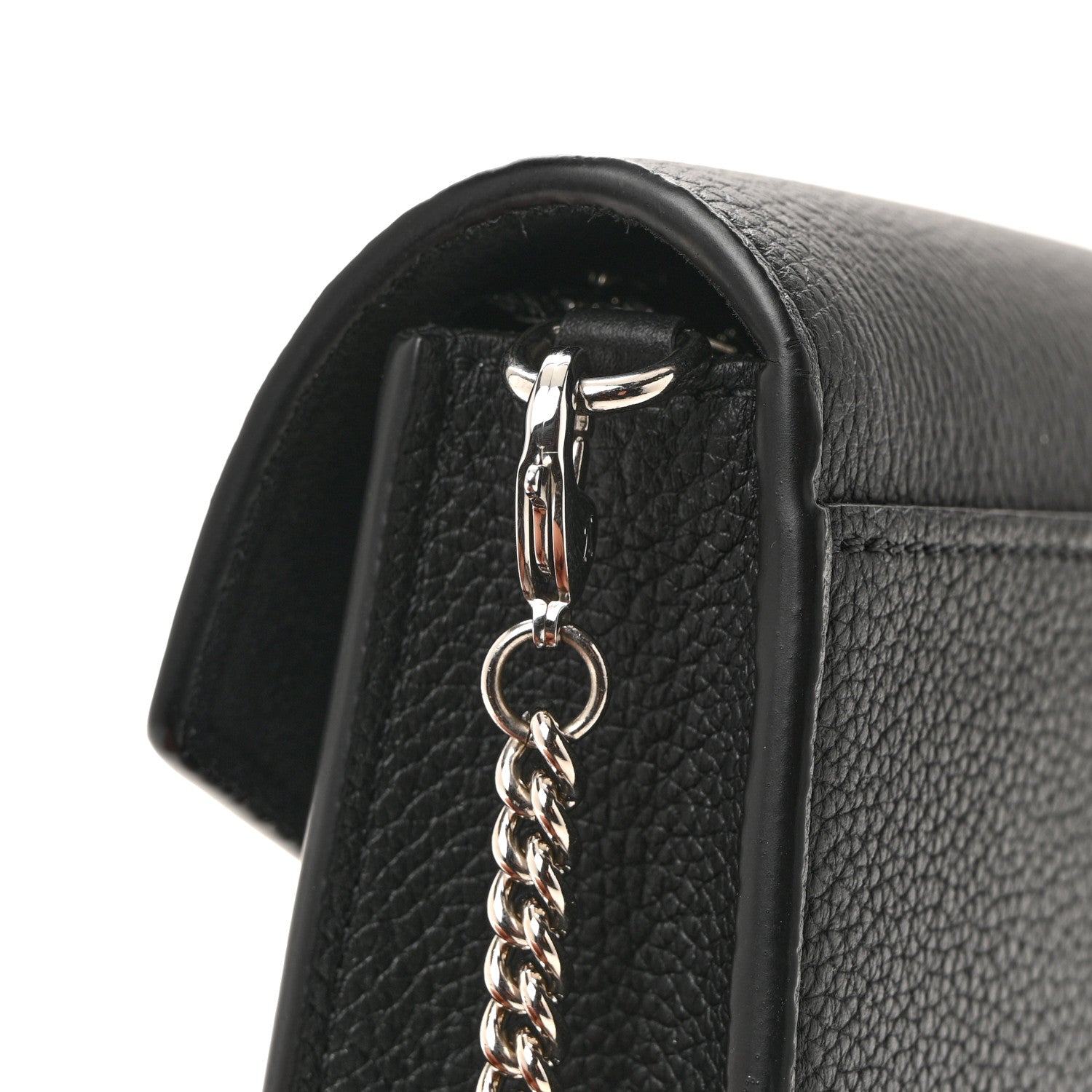 Louis Vuitton Soft Calfskin My Lockme Chain Pochette Black 9 of 12