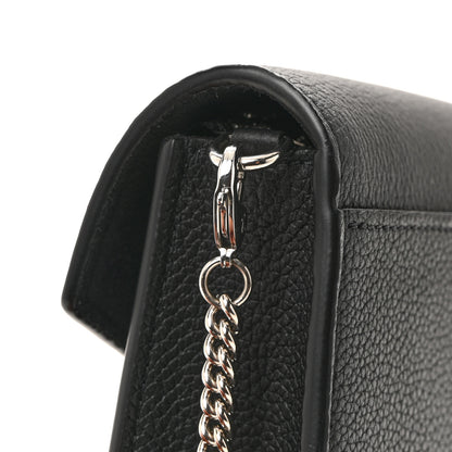 Louis Vuitton Soft Calfskin My Lockme Chain Pochette Black 9 of 12