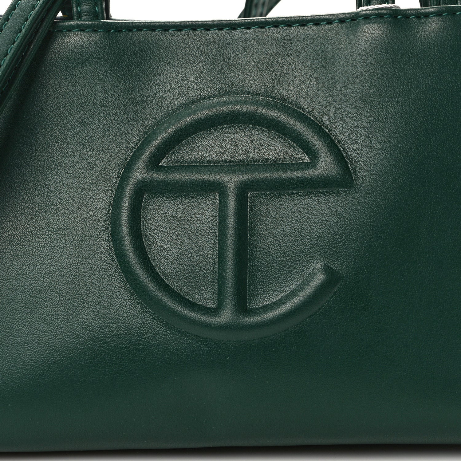 Telfar Vegan Leather Small Shopping Bag Dark Olive 8 of 12