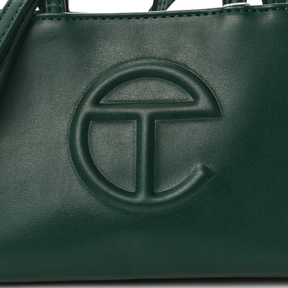 Telfar Vegan Leather Small Shopping Bag Dark Olive 8 of 12