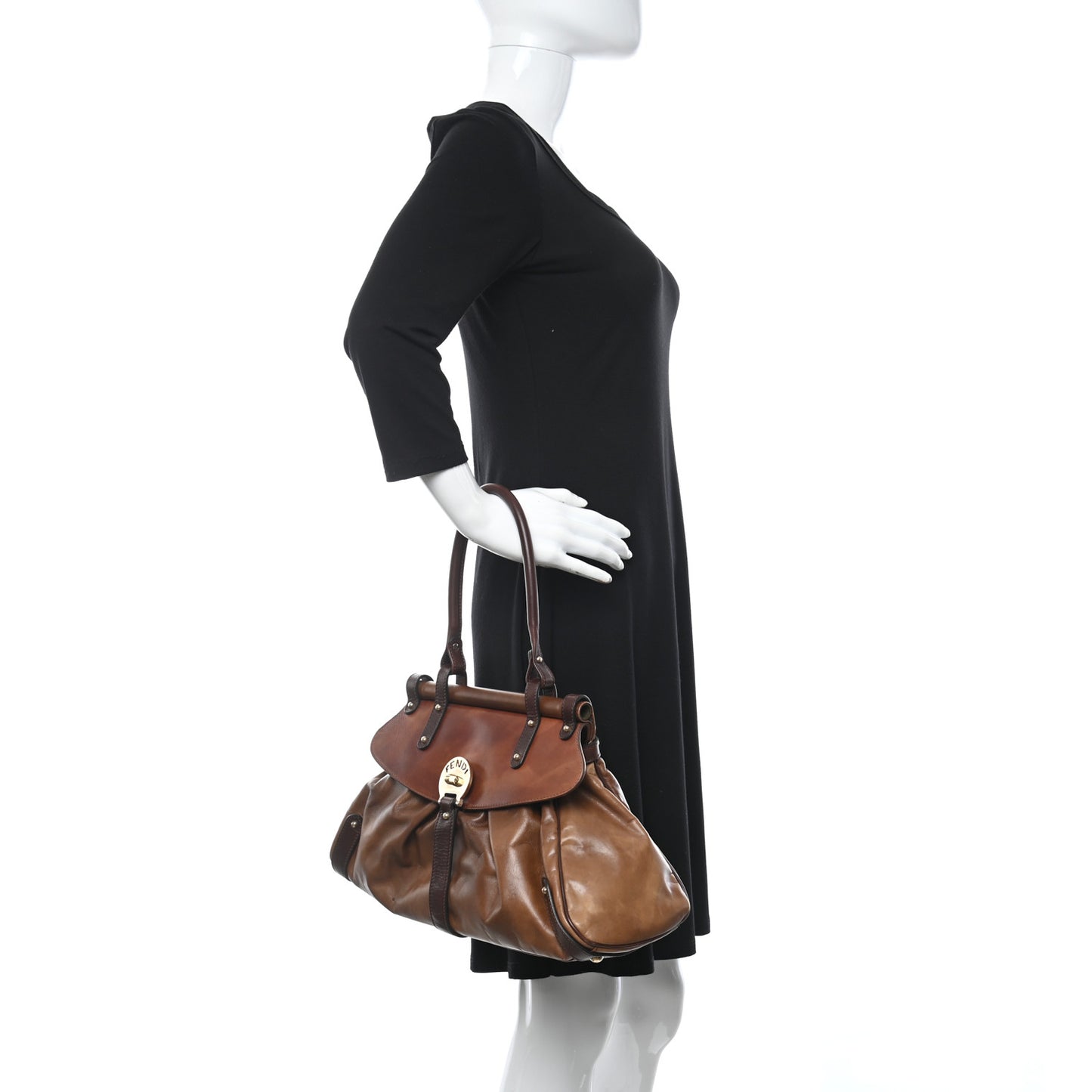 Calfskin Medium Magic Bag Brown