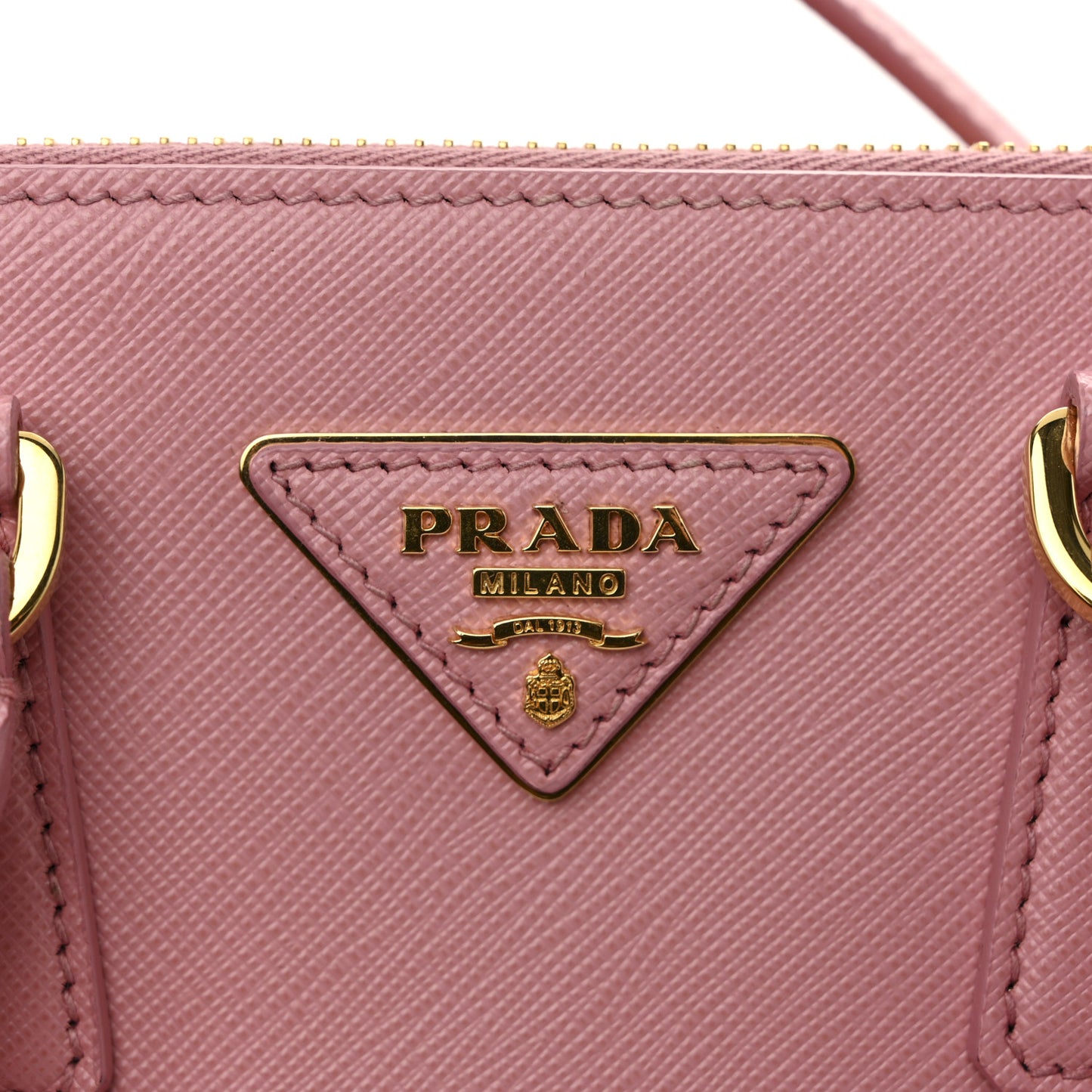 Saffiano Mini Galleria Double Zip Tote Petalo