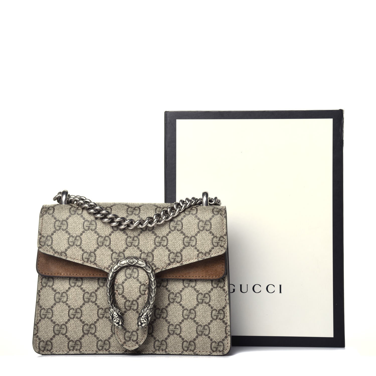 Gucci GG Supreme Monogram Mini Dionysus Shoulder Bag Taupe 9 of 9