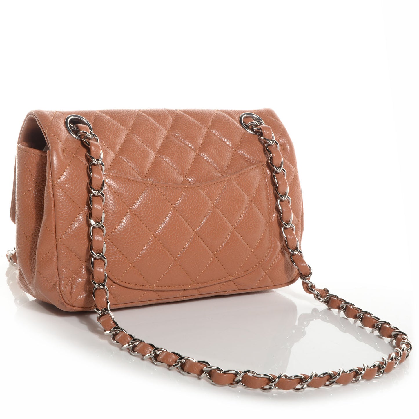 Caviar Quilted Mini Flap Dark Beige