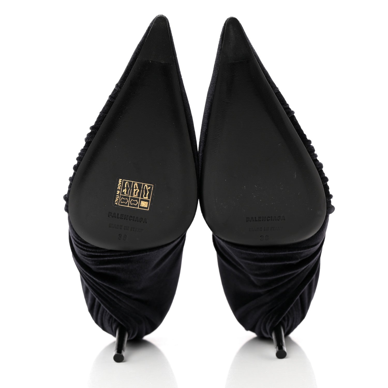 Balenciaga Technical Jersey Knife Pointed Pumps 38 Black 5 of 13