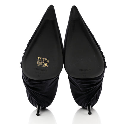 Balenciaga Technical Jersey Knife Pointed Pumps 38 Black 5 of 13