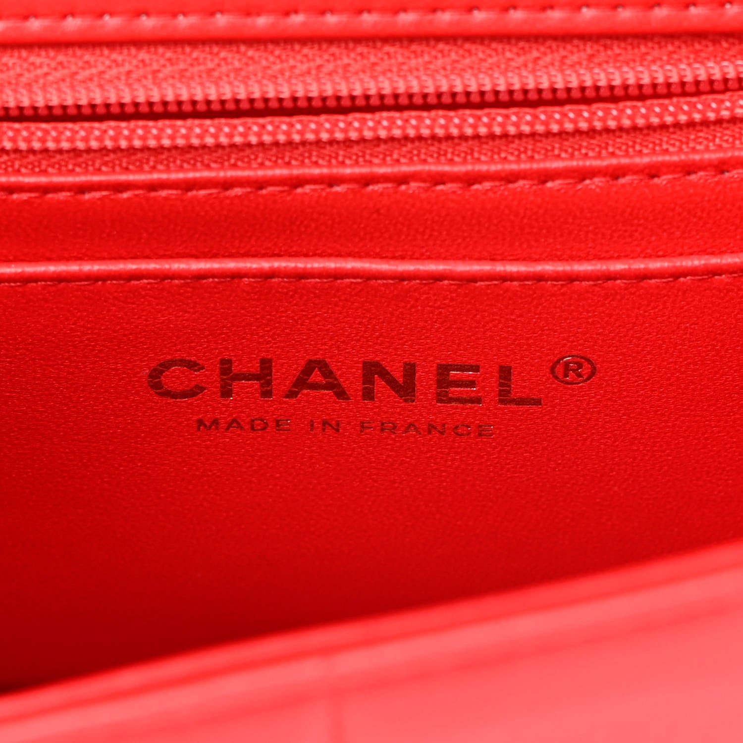 Chanel Lambskin Resin Crystal Square Quilted Monacoco Mini Flap Red 6 of 11