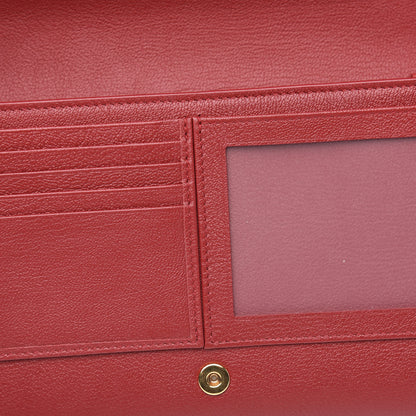 Saint Laurent Calfskin Belle de Jour Chain Clutch Rouge Orient 7 of 11